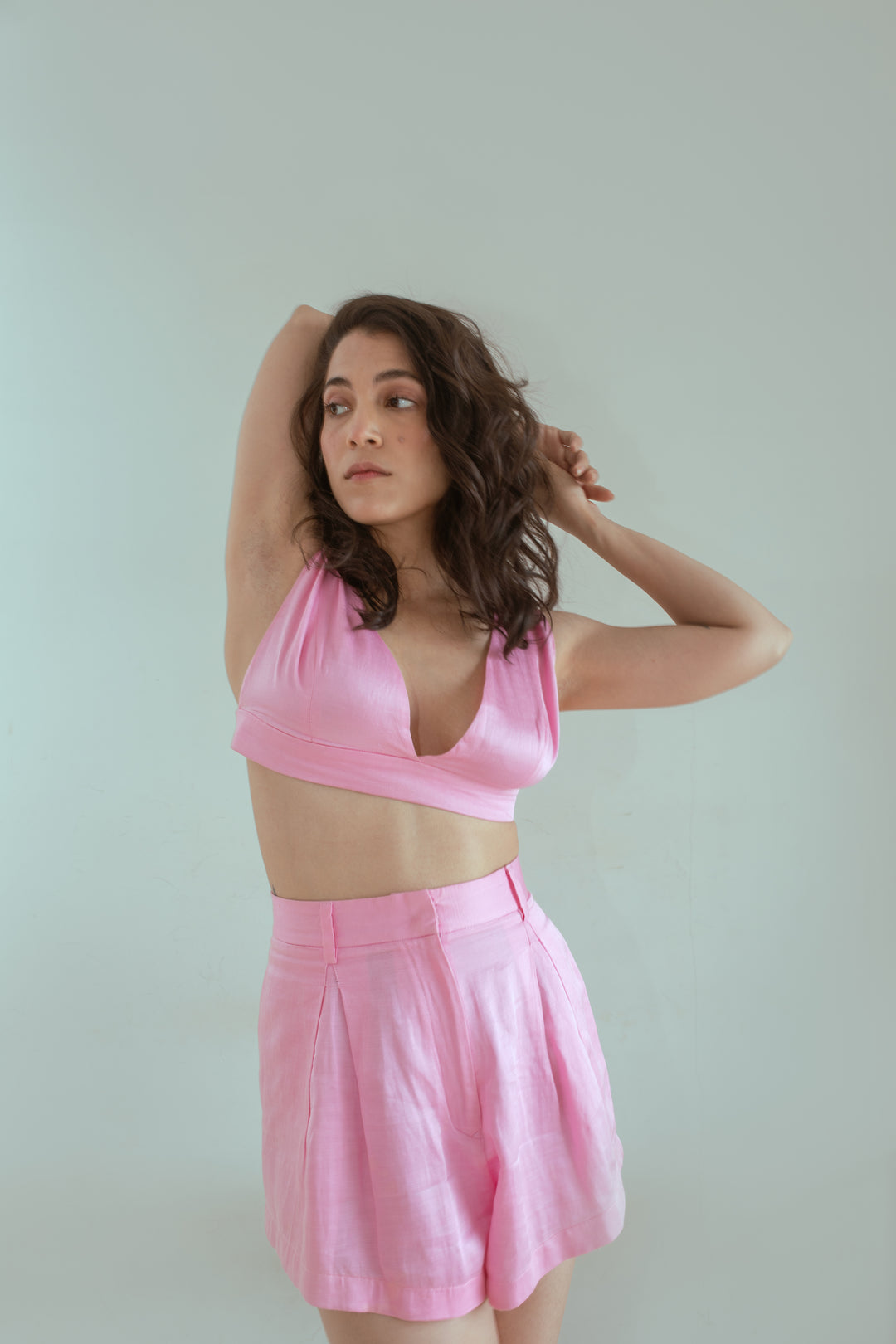 Madhyama Sejpal In Bombshell - V Neck Bralette - Solid-bralettes - Celebrity - Monokrom