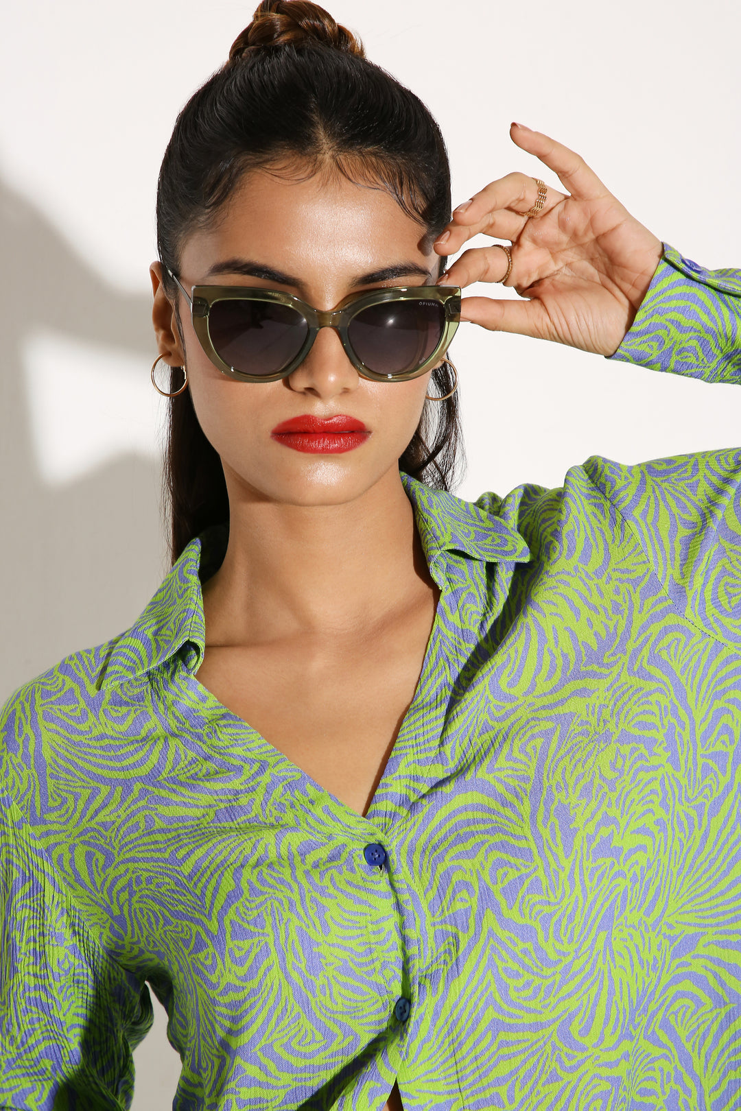 Crinkle Crush - Long Shirt-Shirts - Monokrom