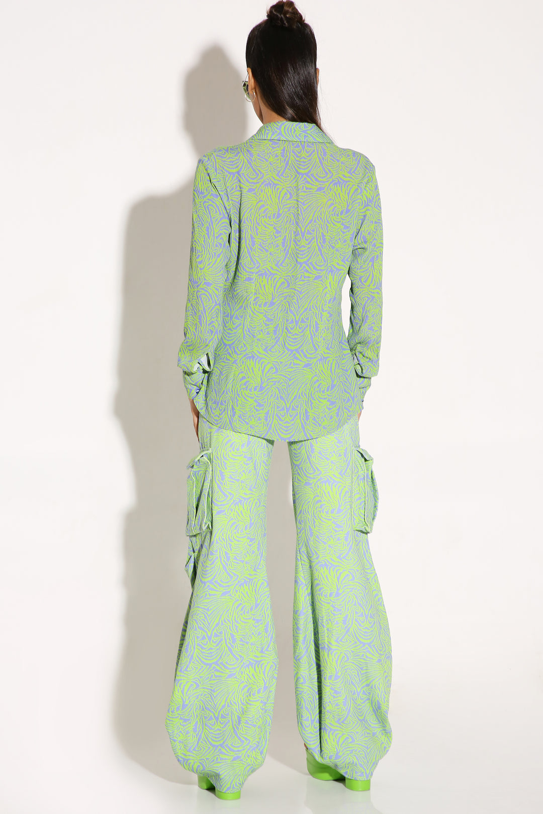 Crinkle Crush - Long Shirt-Shirts - Monokrom