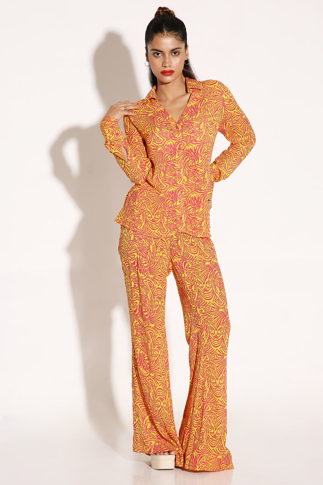 Crinkle Crush - Long Shirt-Shirts - Monokrom