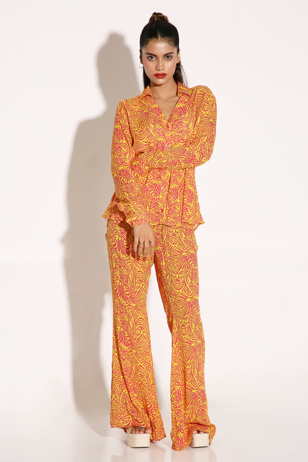Crinkle Crush - Long Shirt-Shirts - Monokrom