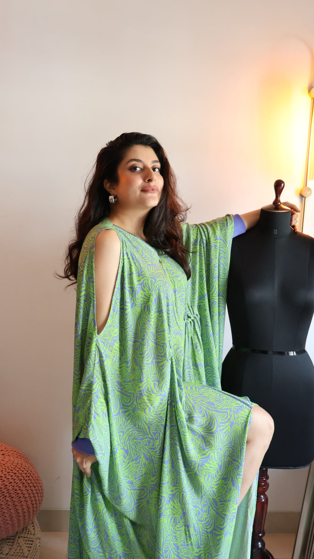Animal Flow - Kaftan - TRISHALA-bodysuits - Monokrom