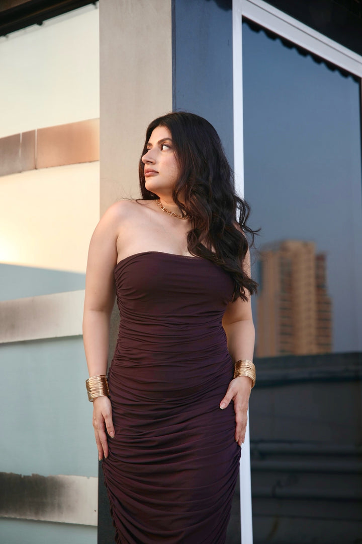 Mesh Tube Dress  - Solid