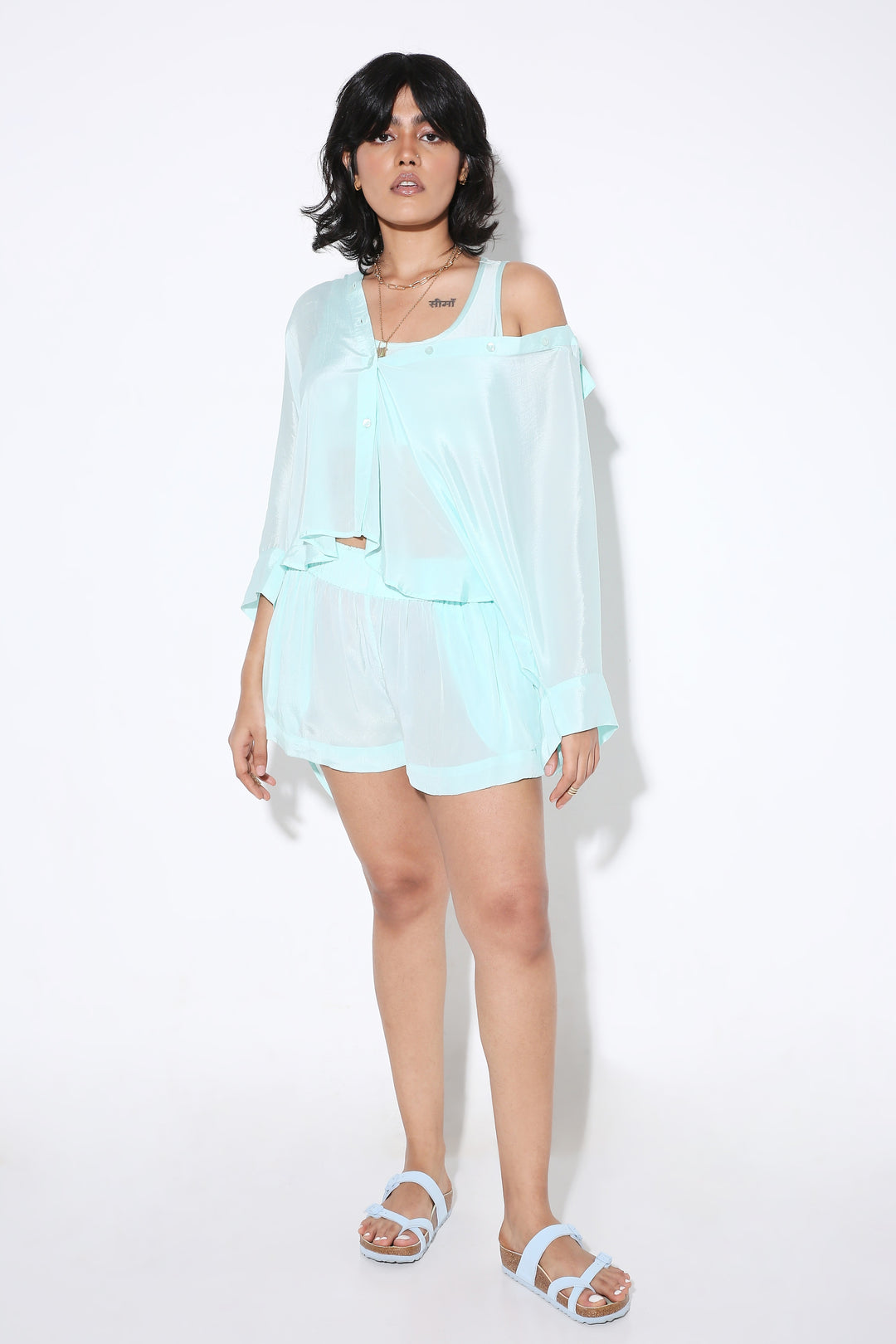 Flared Shorts - Solid-Shorts - Monokrom