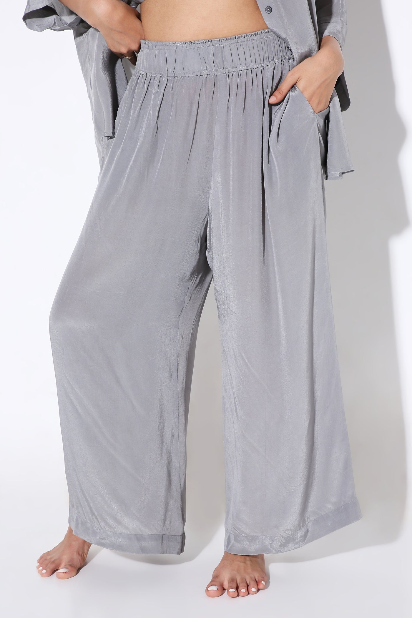 Relaxed Fit Pants - Solid-Pants - Monokrom