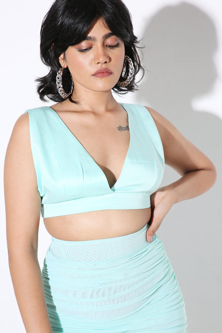 High Waist Mesh Skirt - Solid-Skirt - Monokrom