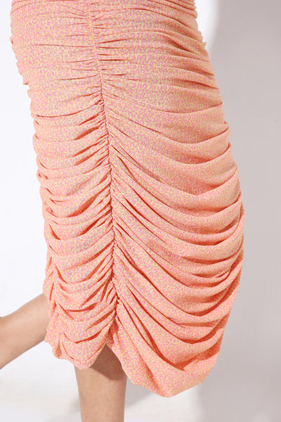High Waist Mesh Skirt - Print-Skirt - Monokrom