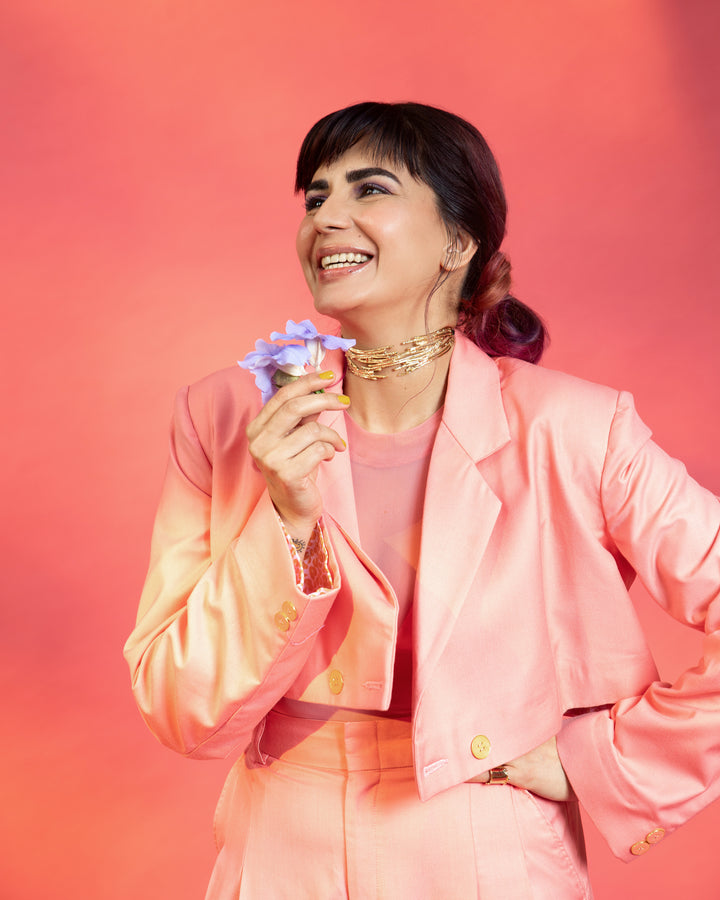 Kirti Kulhari Wearing Spaced Out Bodysuit - Solid-bodysuits - Celebrity - Monokrom