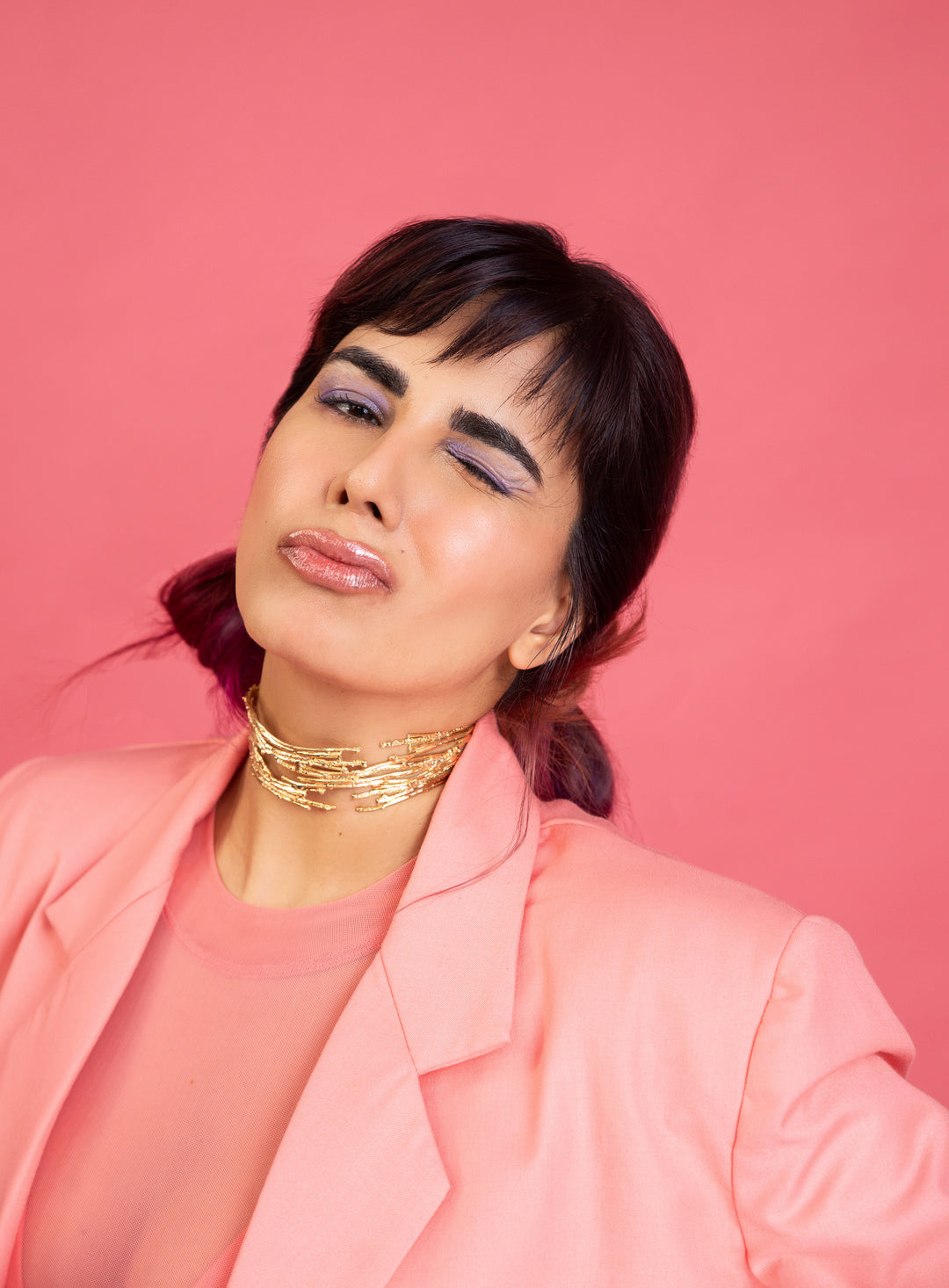Kirti Kulhari Wearing Mini Moxie Cropped Blazer - Solid-blazers - Celebrity - Monokrom