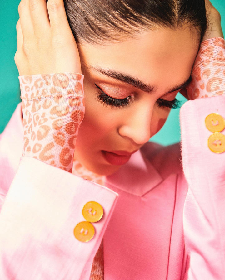 Sharvari Wearing Moxie Blazer in Barbee Pink-blazers - Celebrity - Monokrom