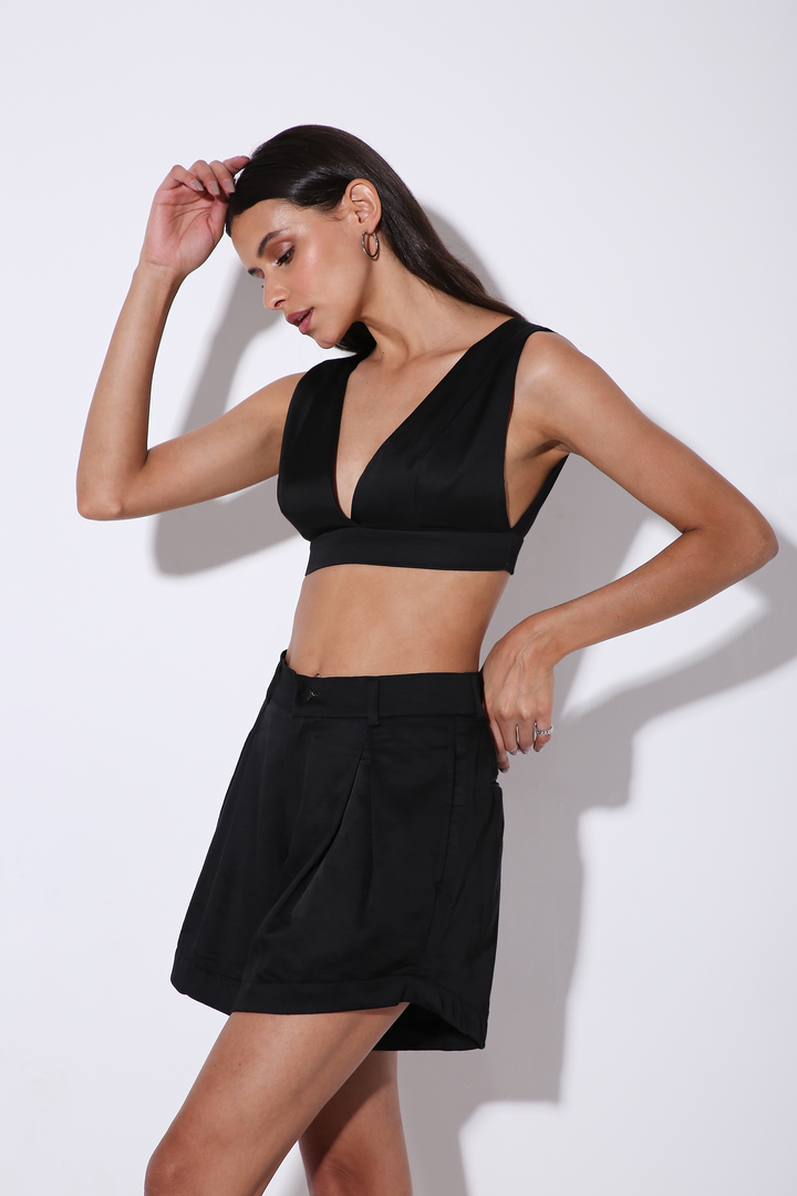 Bombshell - V Neck Bralette - Solid-bralettes - Monokrom