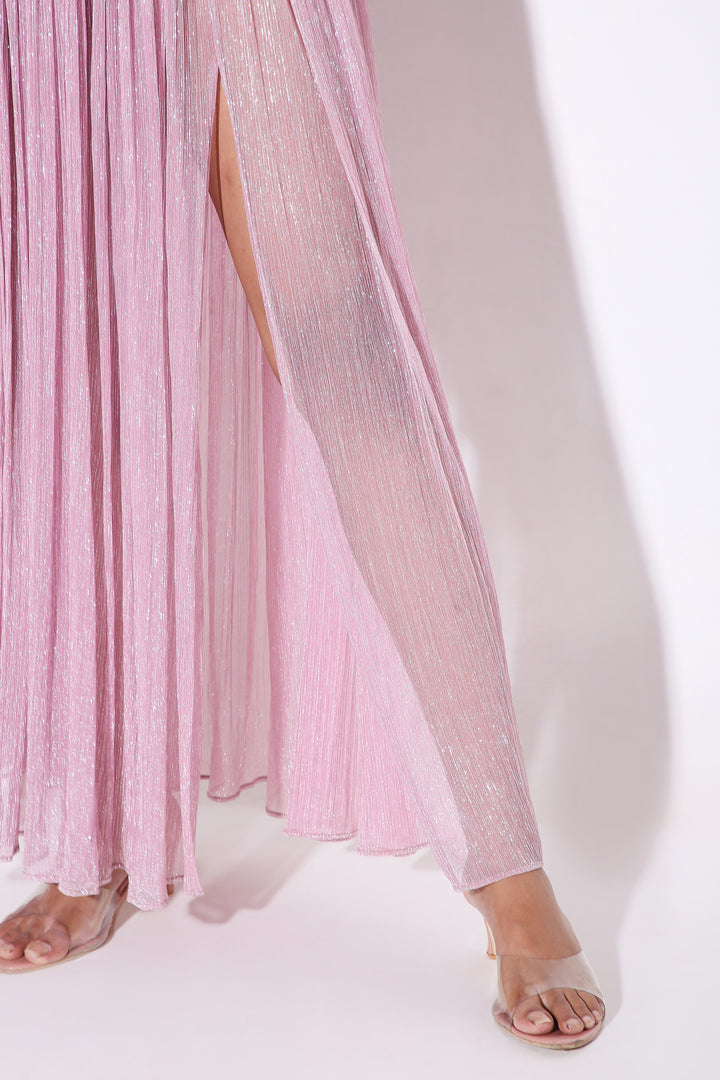 Double Slit Maxi Skirt-Skirt - Monokrom