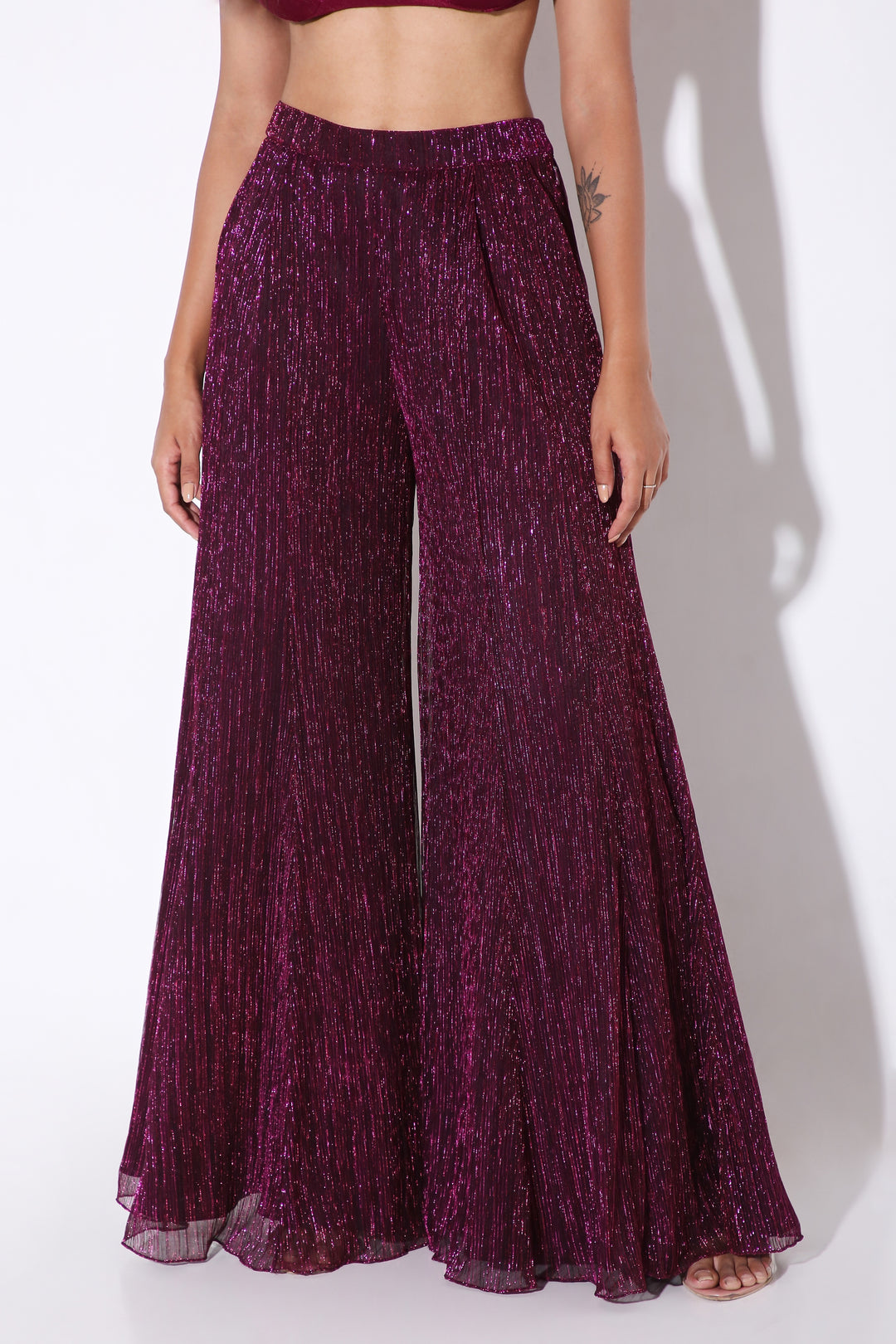 Flared Sharara Pants-Pants - Monokrom