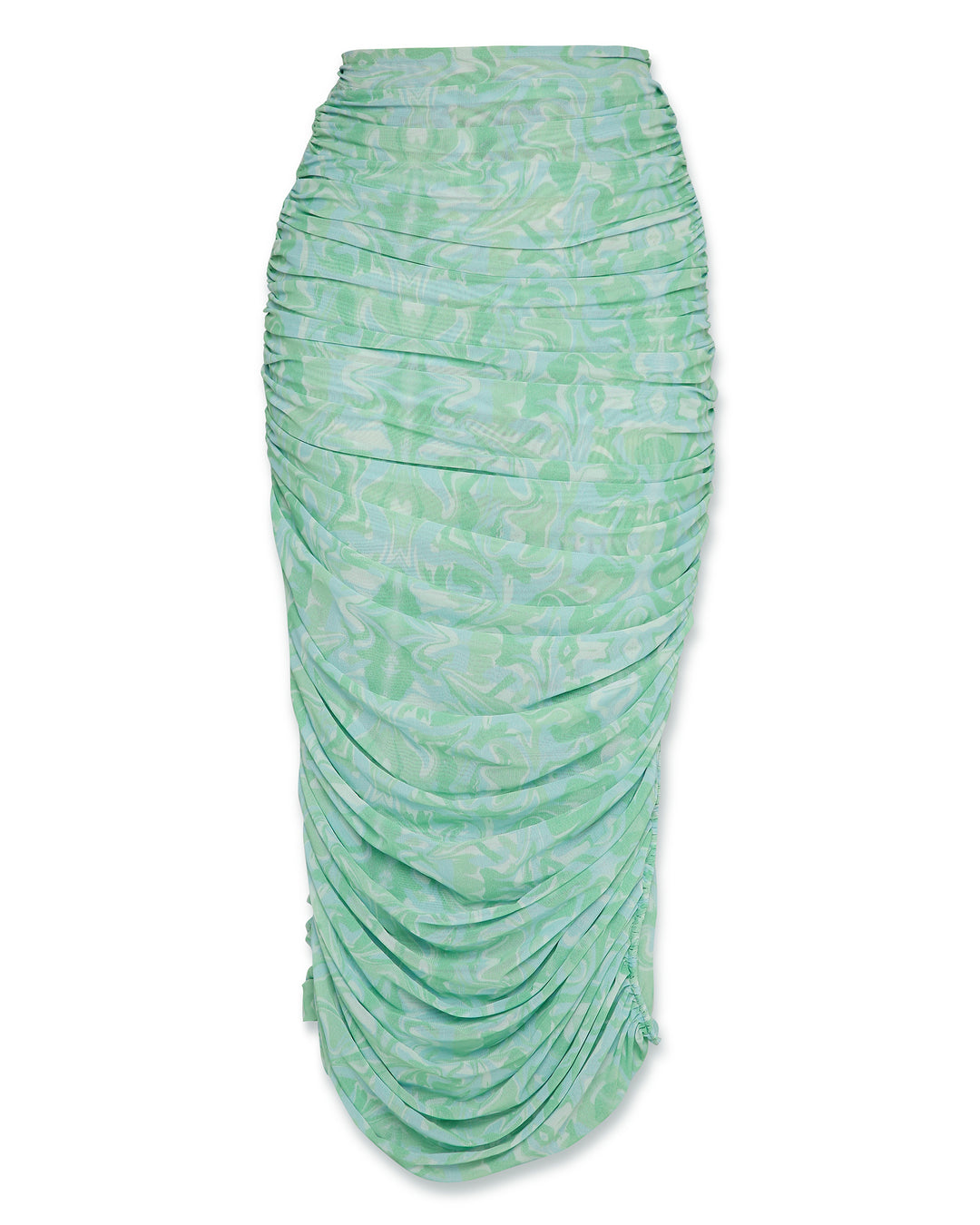 High Waist Mesh Skirt - Print-Skirt - Monokrom
