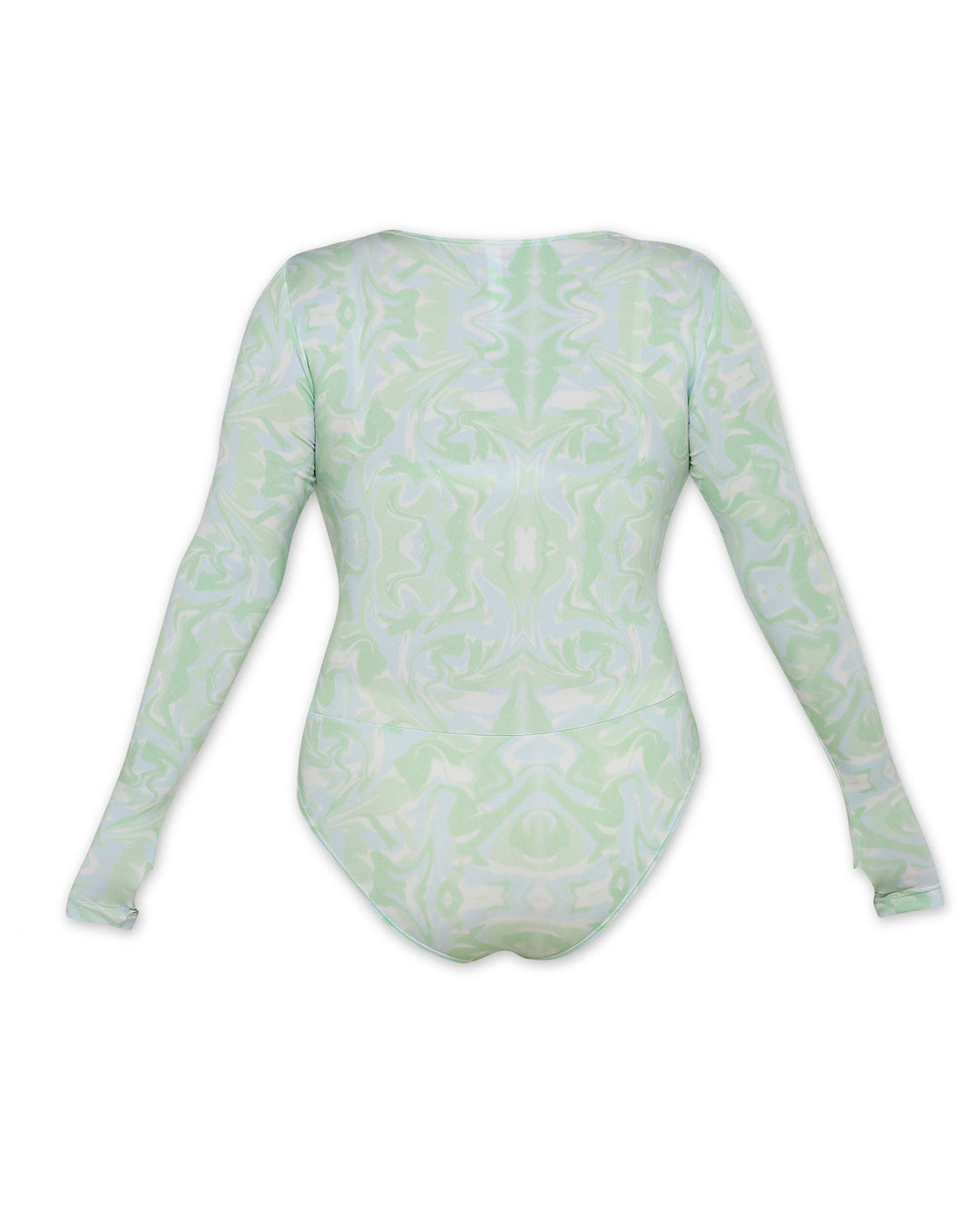 Hug Me - V Neck Lycra Bodysuit - Print-bodysuits - Monokrom