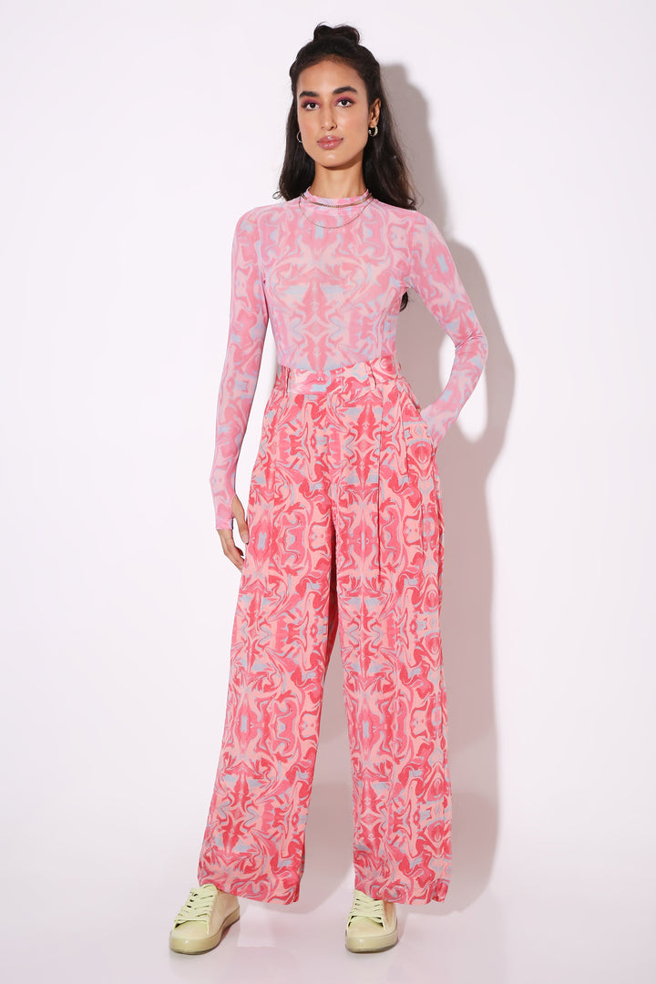 Legs for Days - Wide Legged Pants - Print-trousers - Monokrom
