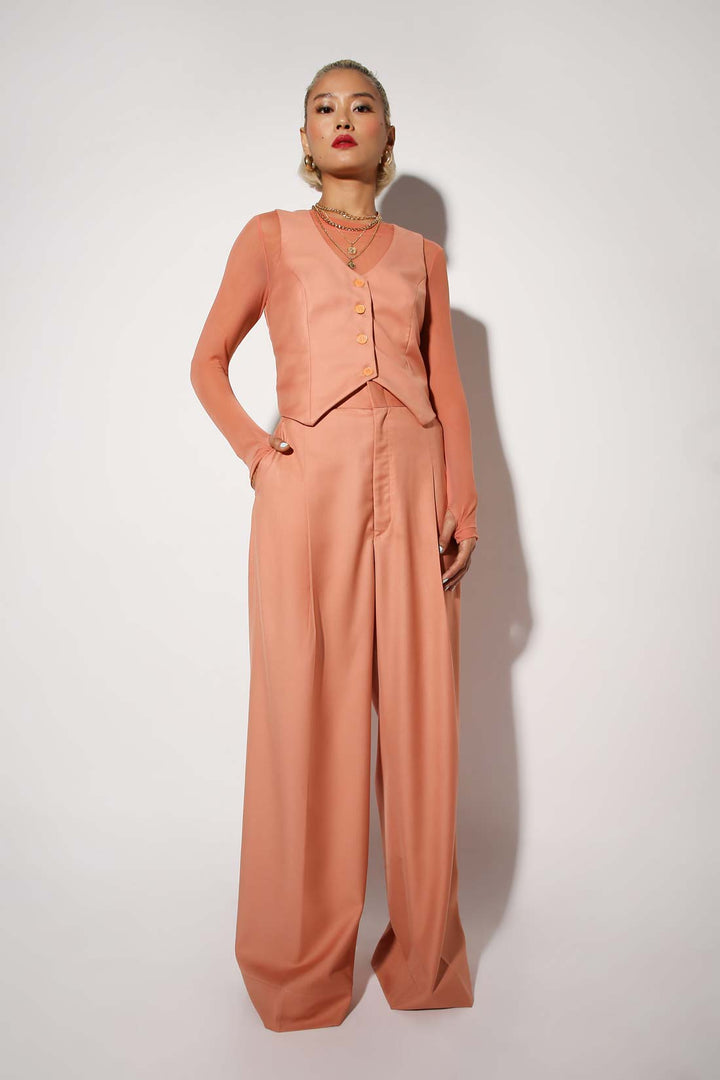 Legs for Days - Wide Legged Pants - Solid-trousers - Monokrom