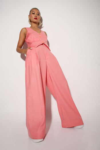 Legs for Days - Wide Legged Pants - Solid-trousers - Monokrom