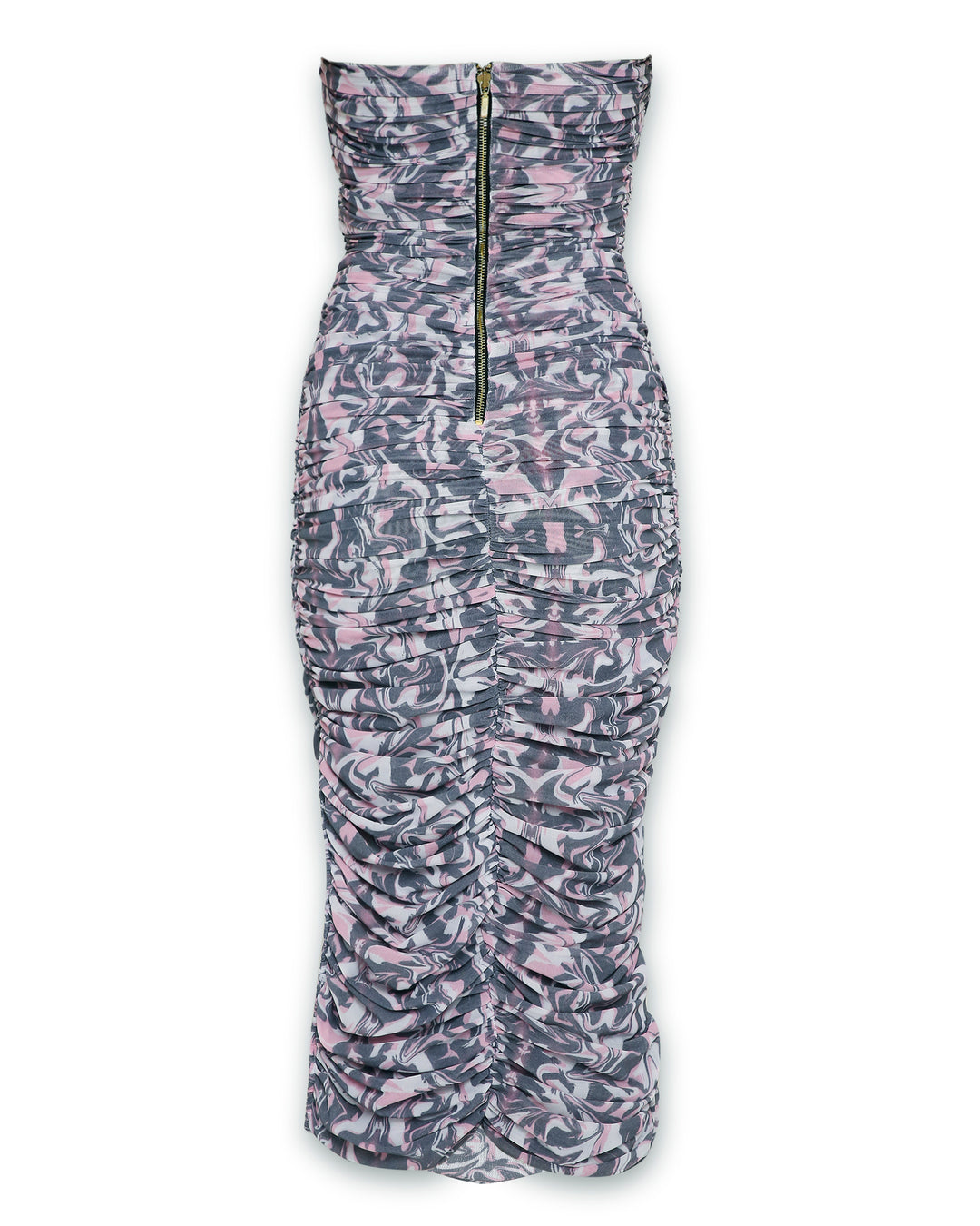 Mesh Tube Dress - Print-Dresses - Monokrom