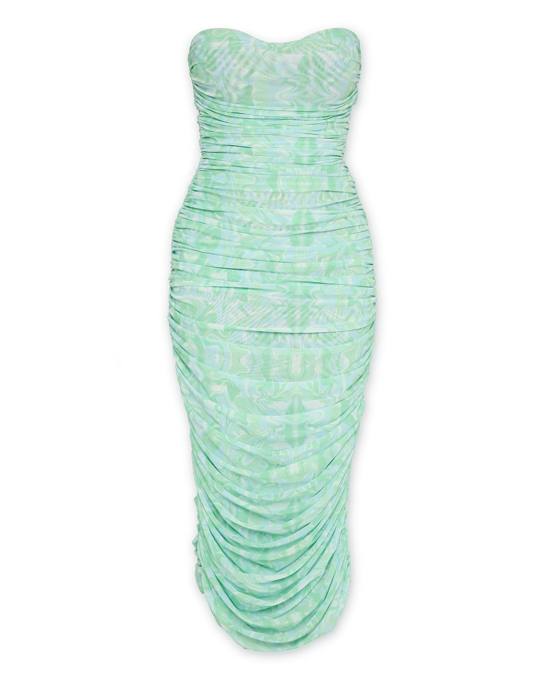 Mesh Tube Dress - Print-Dresses - Monokrom