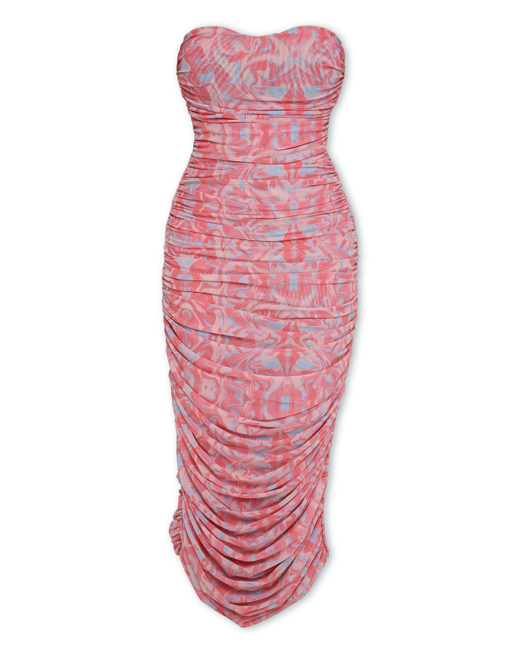 Mesh Tube Dress - Print-Dresses - Monokrom