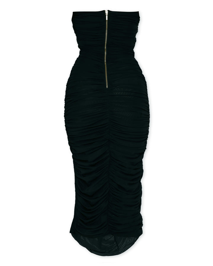 Mesh Tube Dress - Solid-Dresses - Monokrom