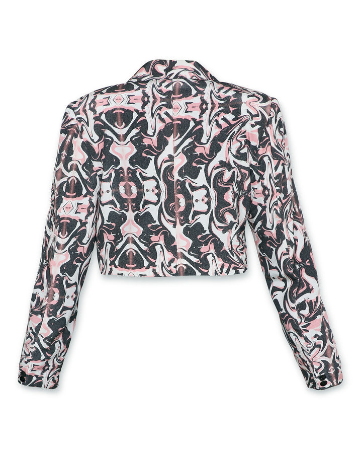 Mini Moxie - Cropped Blazer - Print-blazers - Monokrom