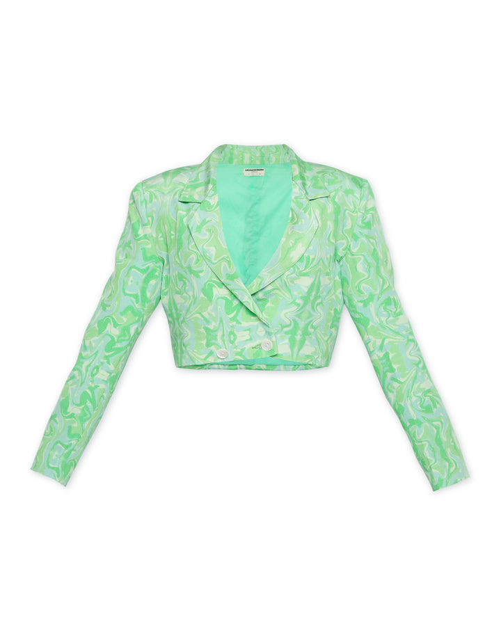 Mini Moxie - Cropped Blazer - Print-blazers - Monokrom