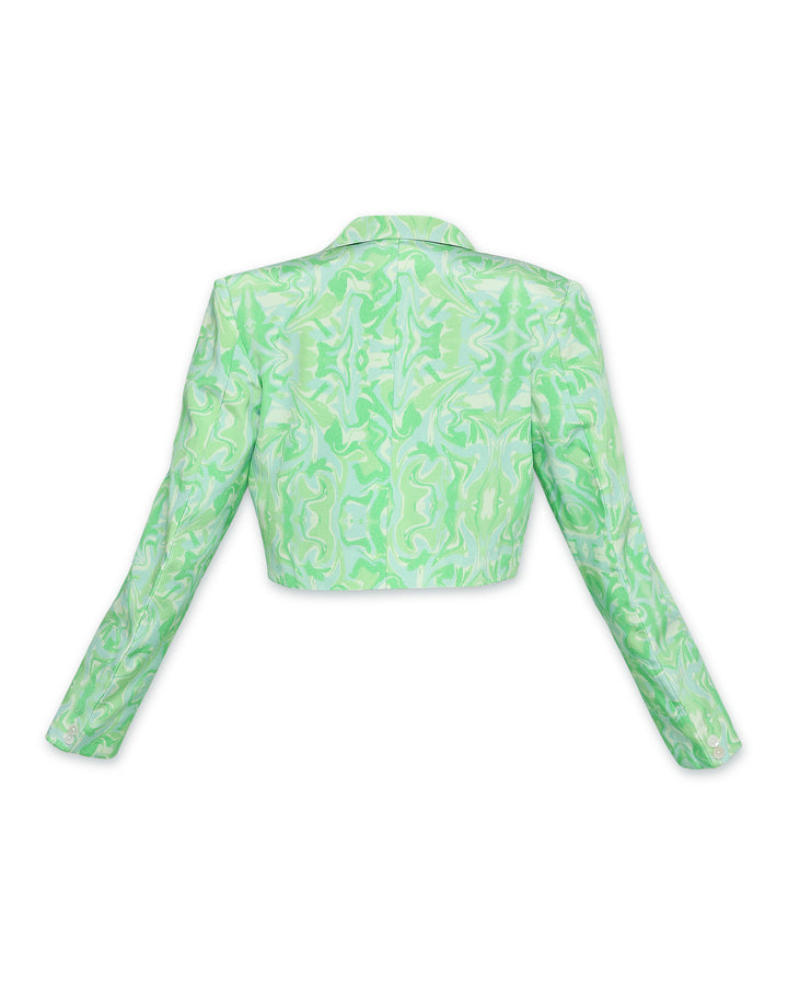 Mini Moxie - Cropped Blazer - Print-blazers - Monokrom