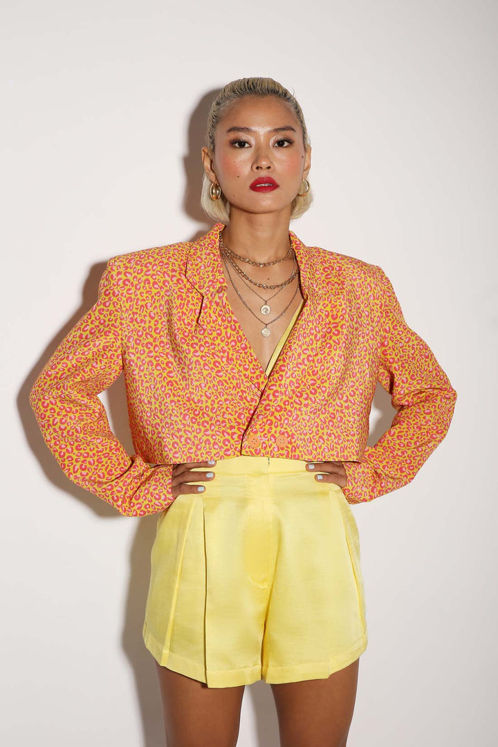 Mini Moxie - Cropped Blazer - Print-blazers - Monokrom
