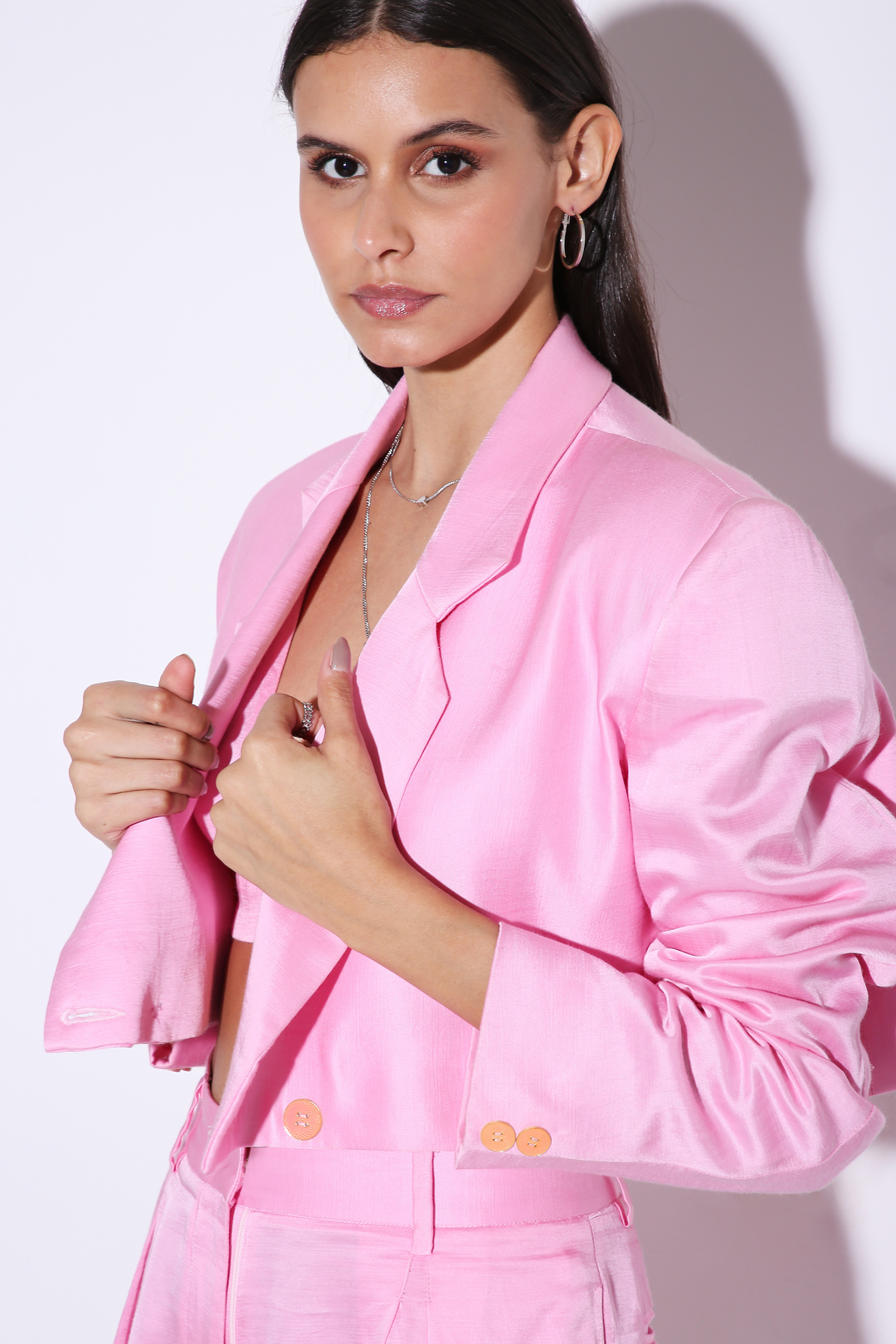 Mini Moxie - Cropped Blazer - Solid-blazers - Monokrom
