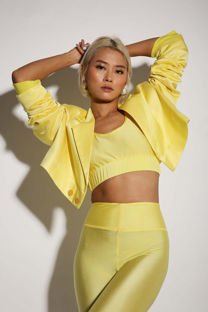 Mini Moxie - Cropped Blazer - Solid-blazers - Monokrom