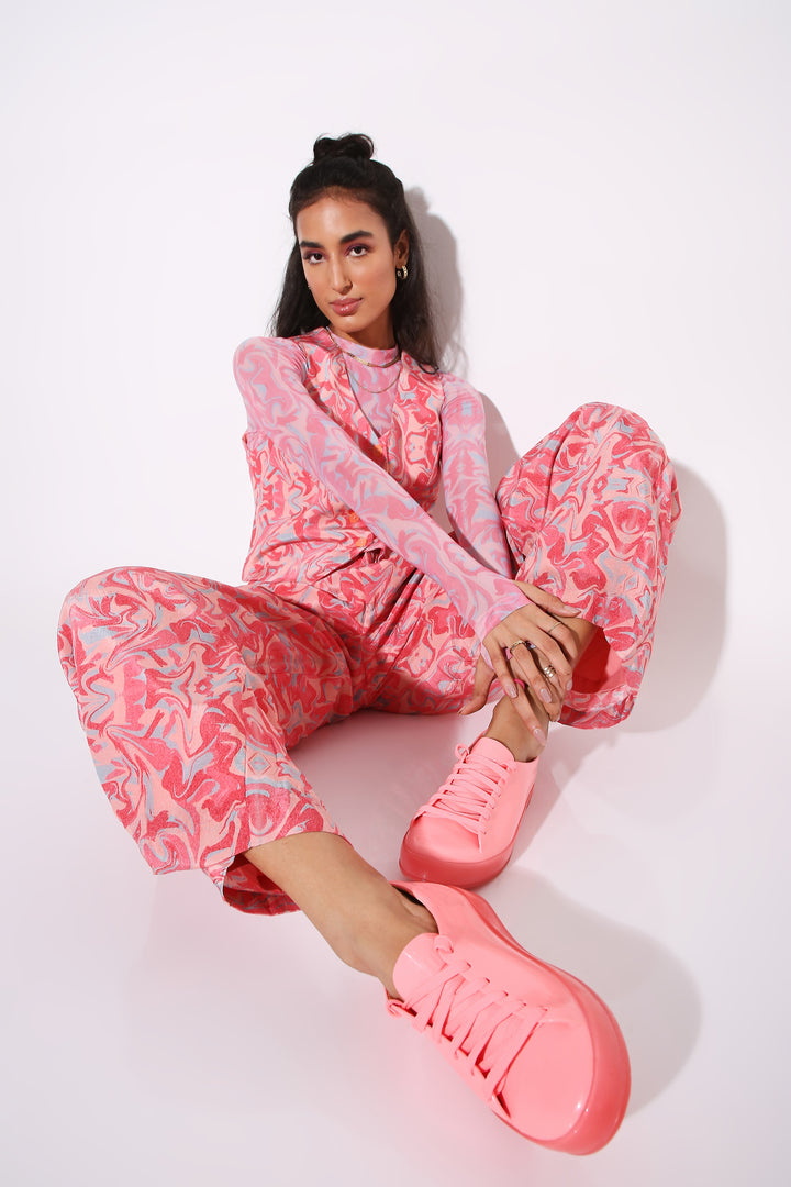 Legs for Days - Wide Legged Pants - Print-trousers - Monokrom
