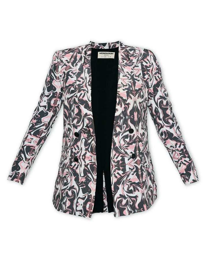 Moxie Blazer - Boxy Blazer - Print-blazers - Monokrom