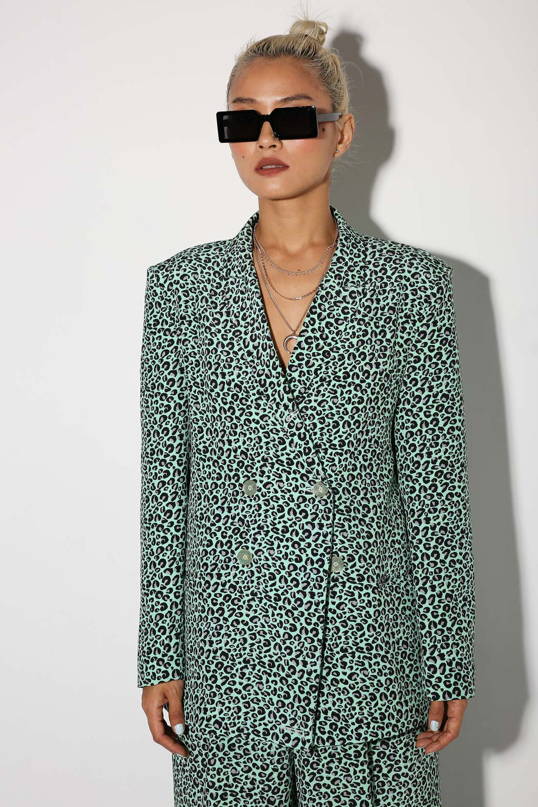 Moxie Blazer - Boxy Blazer - Print-blazers - Monokrom