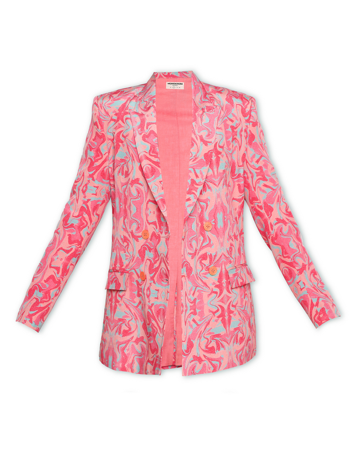 Moxie Blazer - Boxy Blazer - Print-blazers - Monokrom
