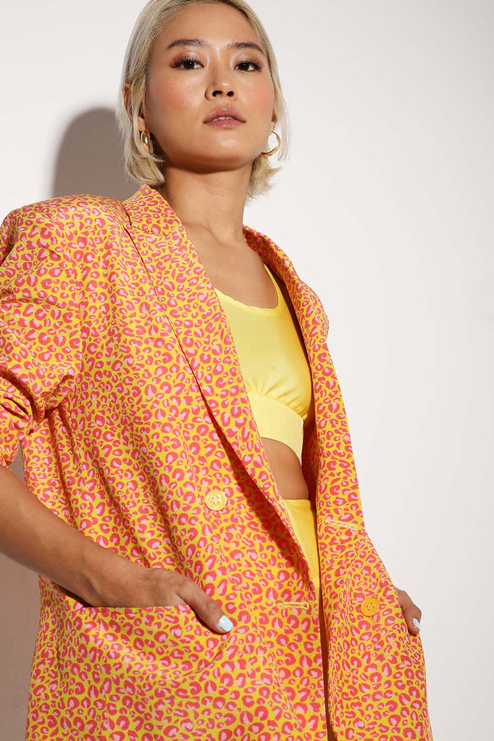 Moxie Blazer - Boxy Blazer - Print-blazers - Monokrom