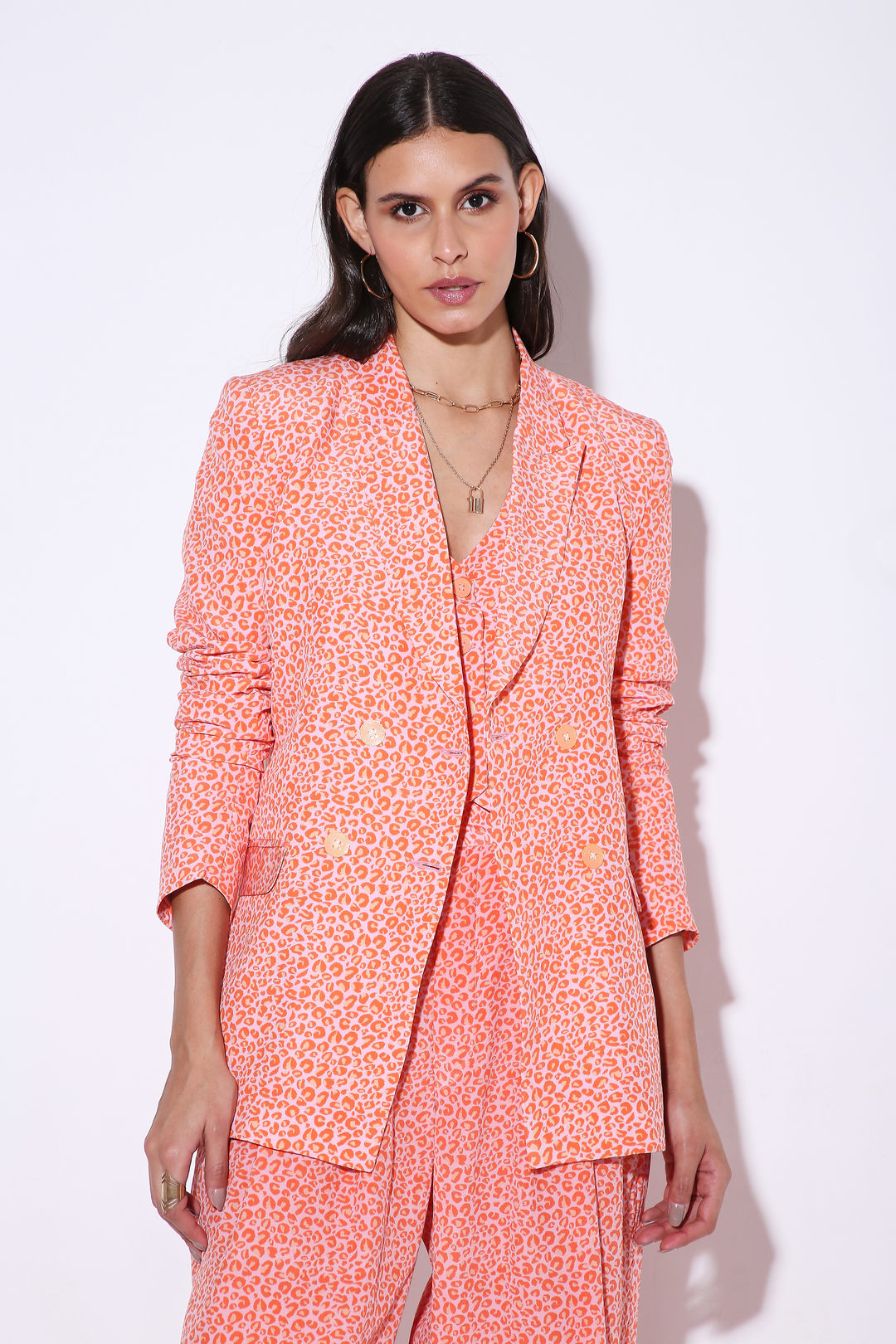 Moxie Blazer + Legs for Days + Vaasket Print ( 3 piece set)-Coord Set - Monokrom