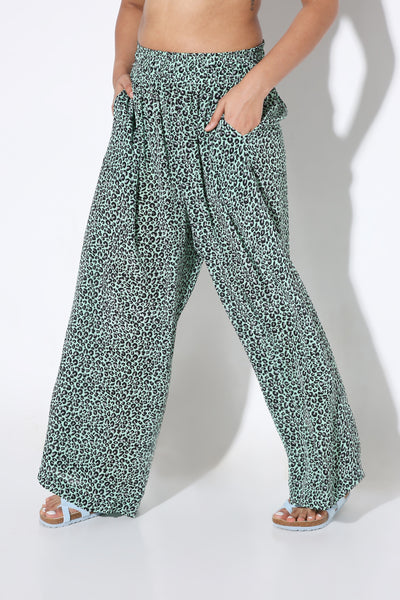 Relaxed Fit Pants - Print-Pants - Monokrom