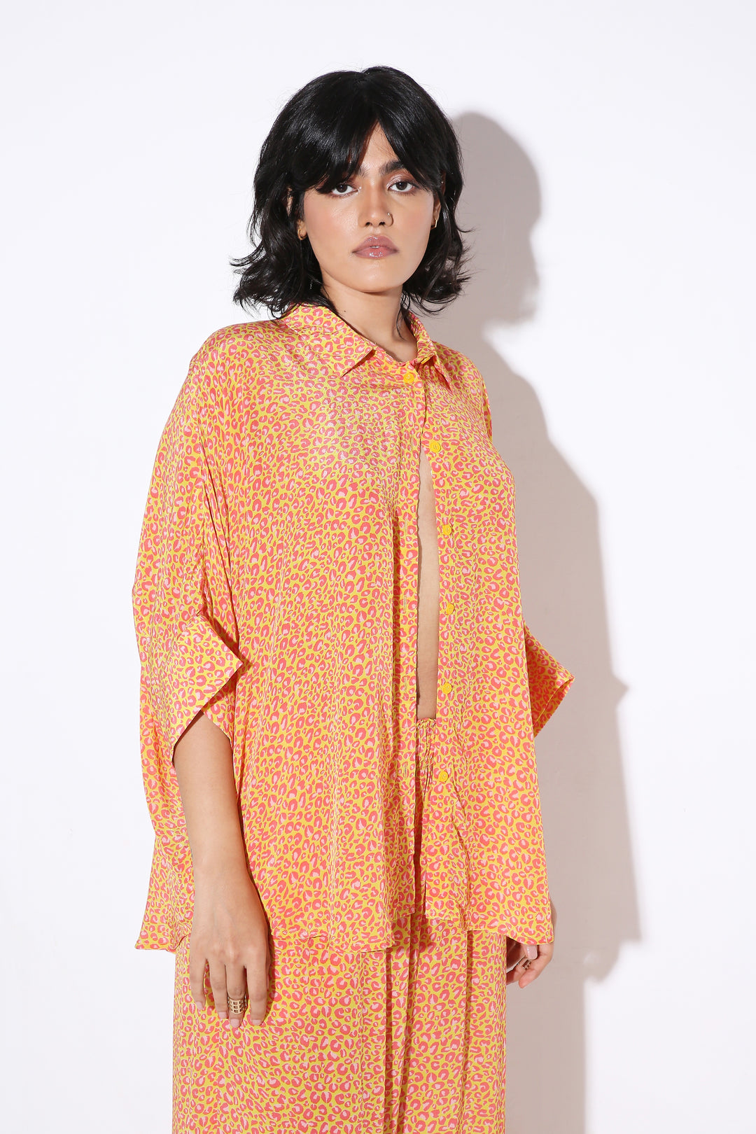 Relaxed Fit Long Shirt - Print-Shirt - Monokrom