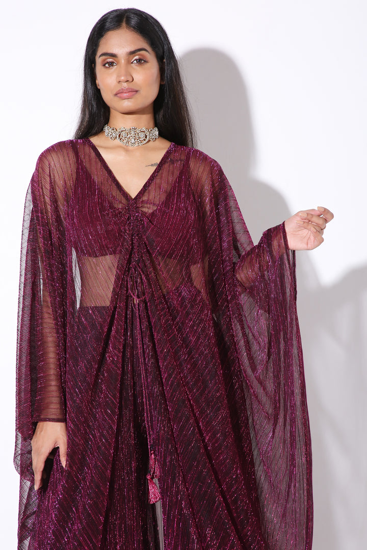 Sheer Kaftan-Kaftan - Monokrom