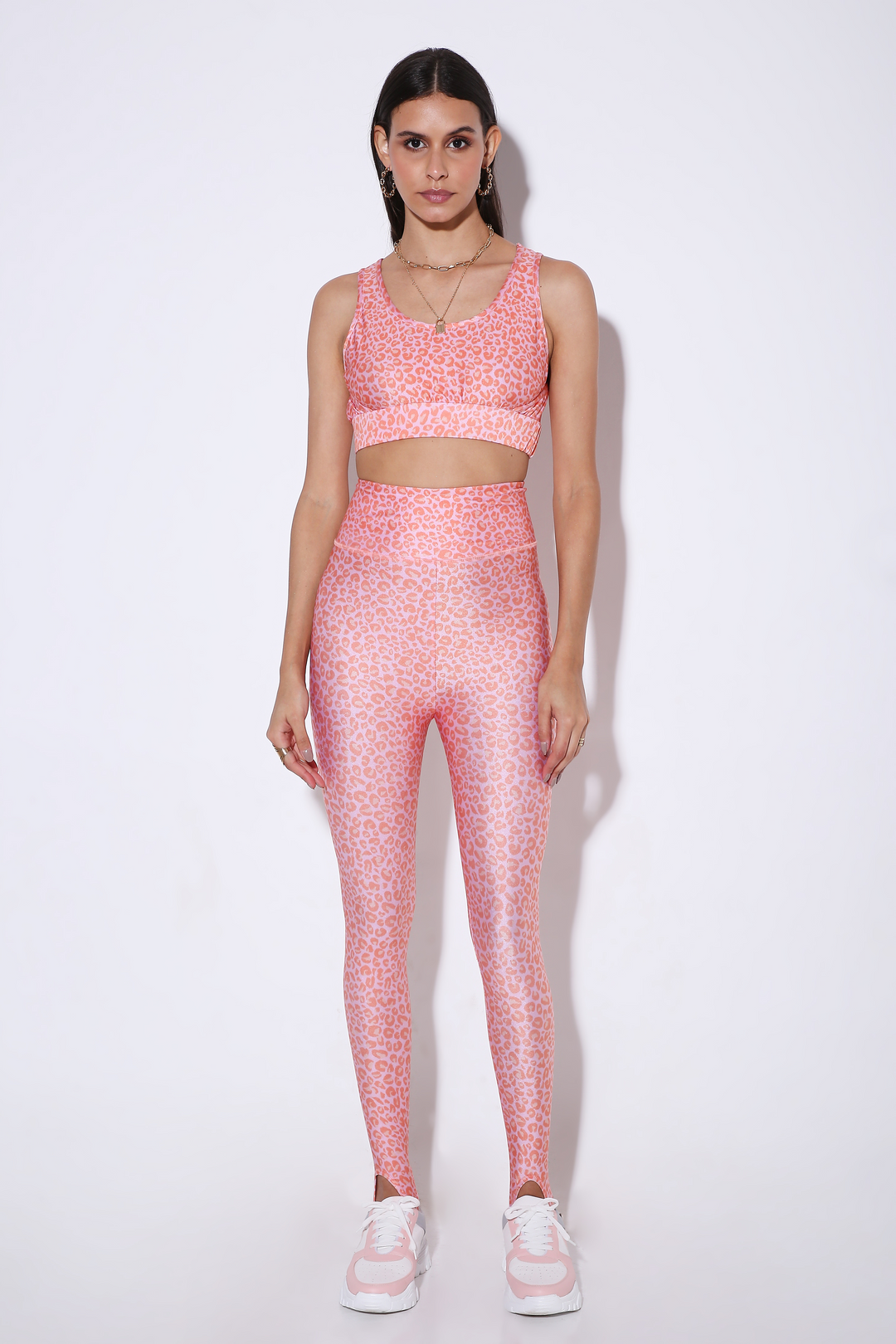 The Fondaa - Leggings with Stirrups - Print-leggings - Monokrom