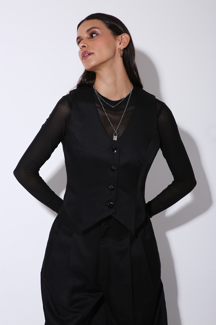 Vaasket - Waistcoat - Solid-inners&tanks - Monokrom